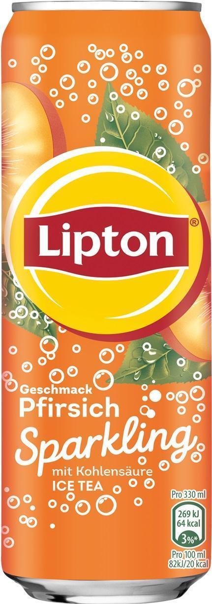 Lipton Ice Tea Sparkling Peach - 24 x 0,33l Dose