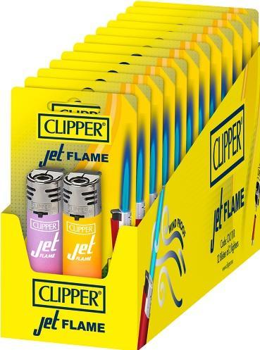 Clipper Jet Flame 2er Blister Painted 1 x 12 Blister Packungen