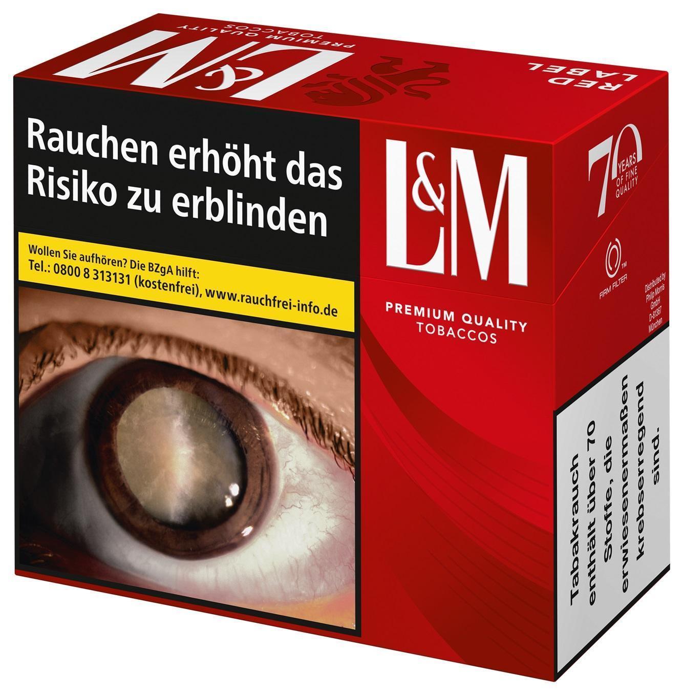 L & M Red Label 28,00 EUR - 3 x 76 Zigaretten