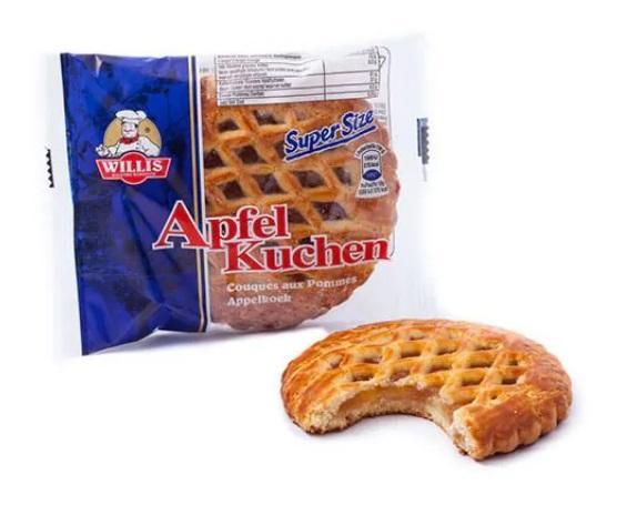 Willis Apfel Rührkuchen - 24 x 100g Packung