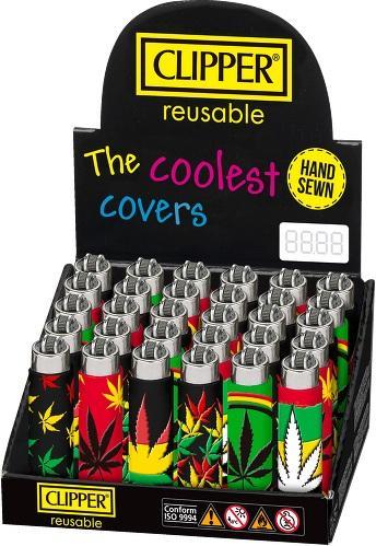 Clipper Weed Colors - 24 Clipper Feuerzeuge
