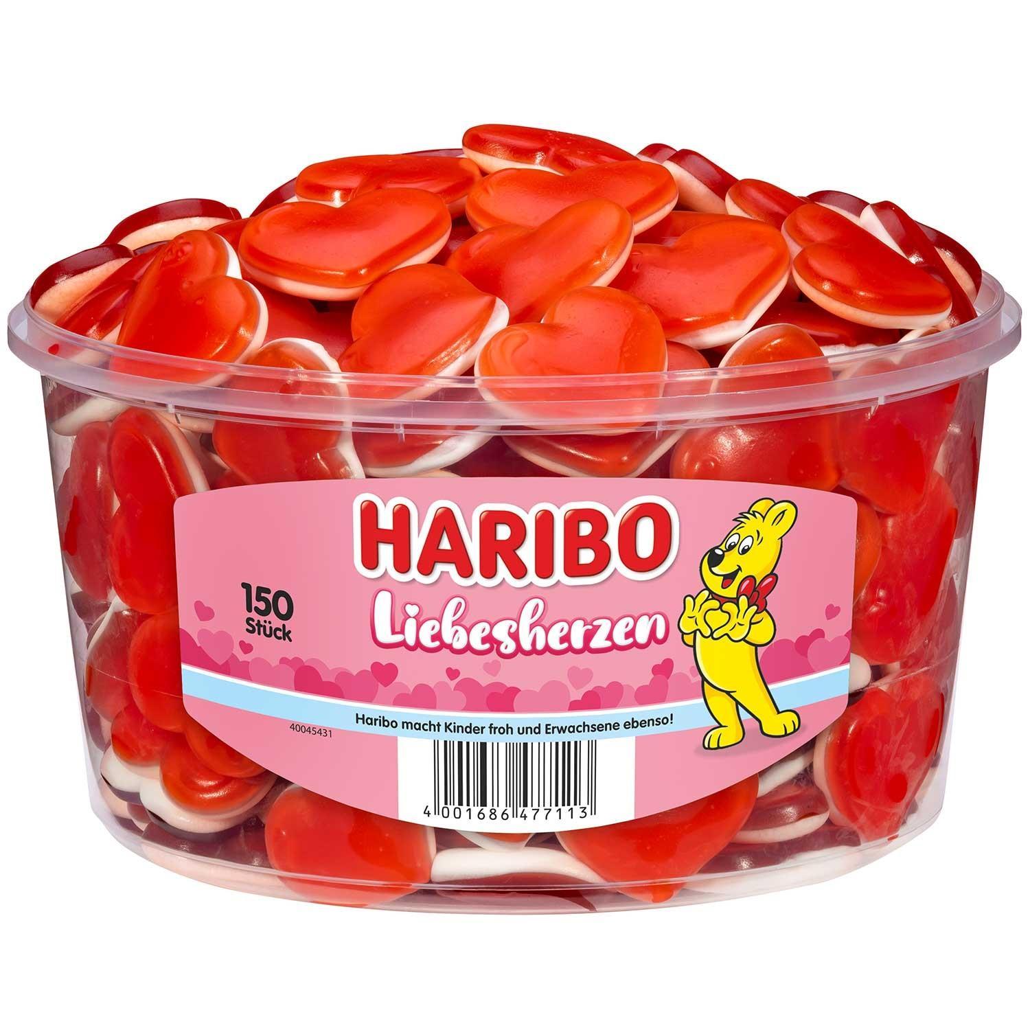 Haribo Liebesherzen - 150 Stück in der Dose