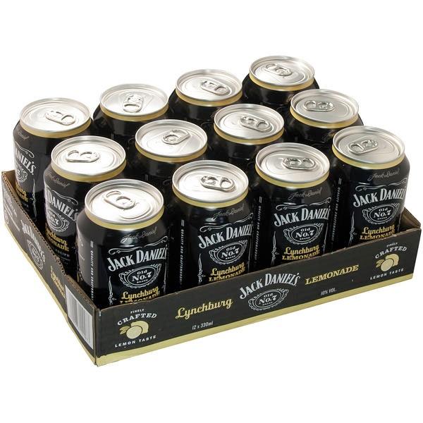 Jack Daniel's Southern Lemon 10% - 12×0,33l Dosen