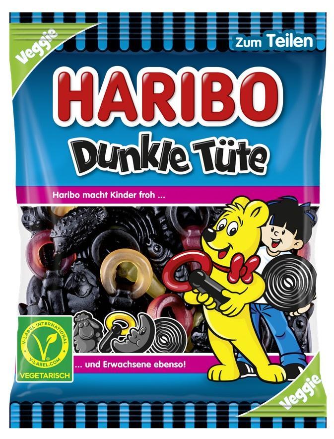 Haribo Dunkle Tüte - 175g Beutel