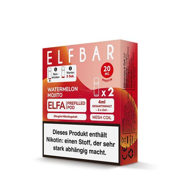 ElfBar ELFA Pods Watermelon Mojito 20mg - 10 x 2 Pods