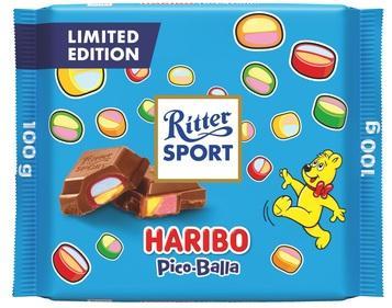 Ritter Sport HARIBO Pico-Balla Vollmilchschokolade - 100g Tafel