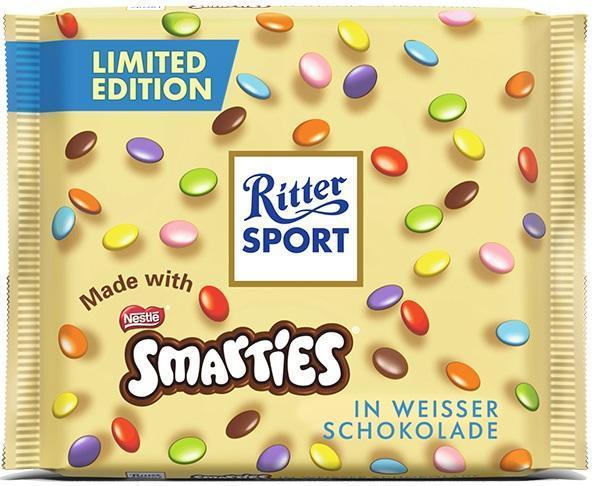 Ritter Sport Smarties Weiße 100g Tafel