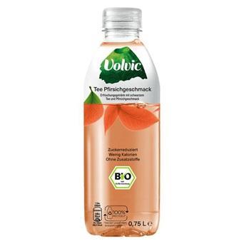 Volvic Bio Schwarztee Pfirsich - 6 x 0,75l Flasche