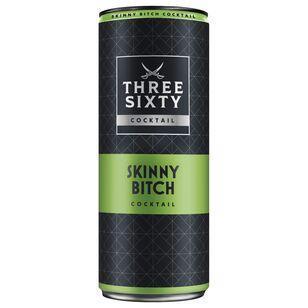 Three Sixty Vodka Skinny Bitch 10% 12 x 0,25l DPG Dosen