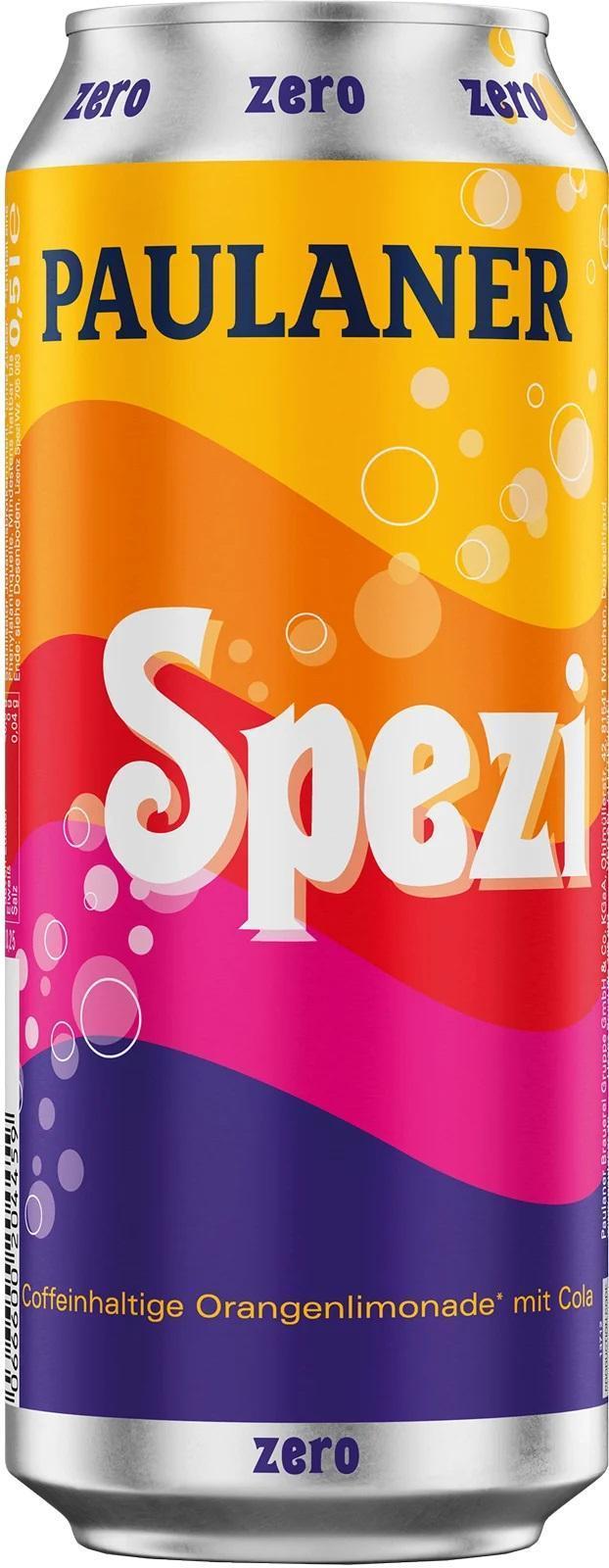 Paulaner Spezi Zero - 24 x 0,5l Dose