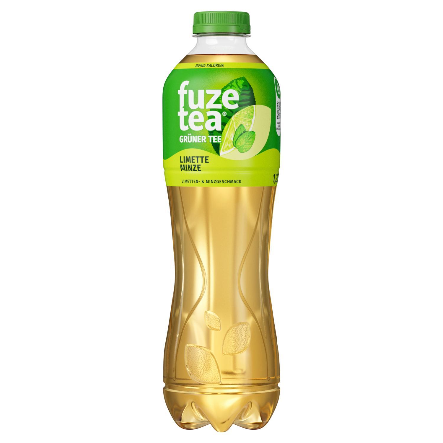 Fuze Tea Grüner Tee Limette Minze - 6 x 1,25l Flasche