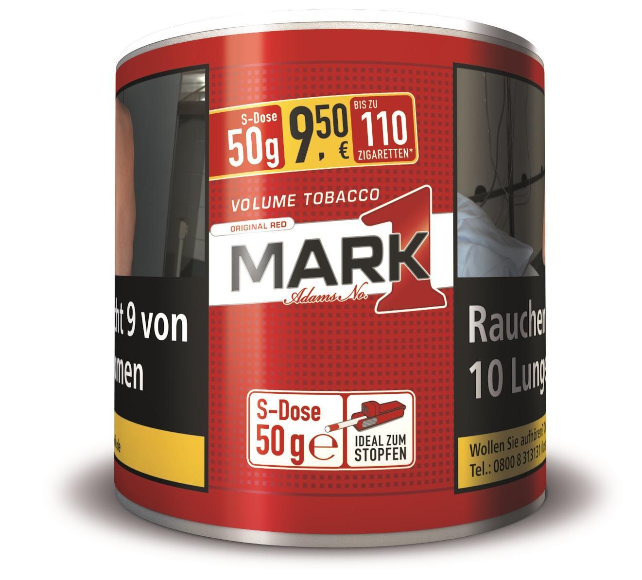 Mark 1 Red Volumen Tabak S - 50g Dose 