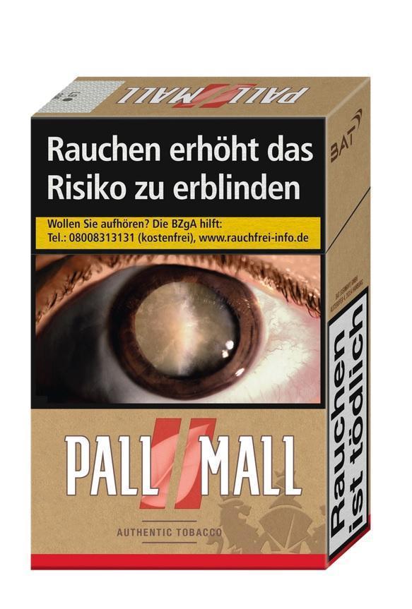 Pall Mall Authentic Red 9,00 EUR - 21 Zigaretten