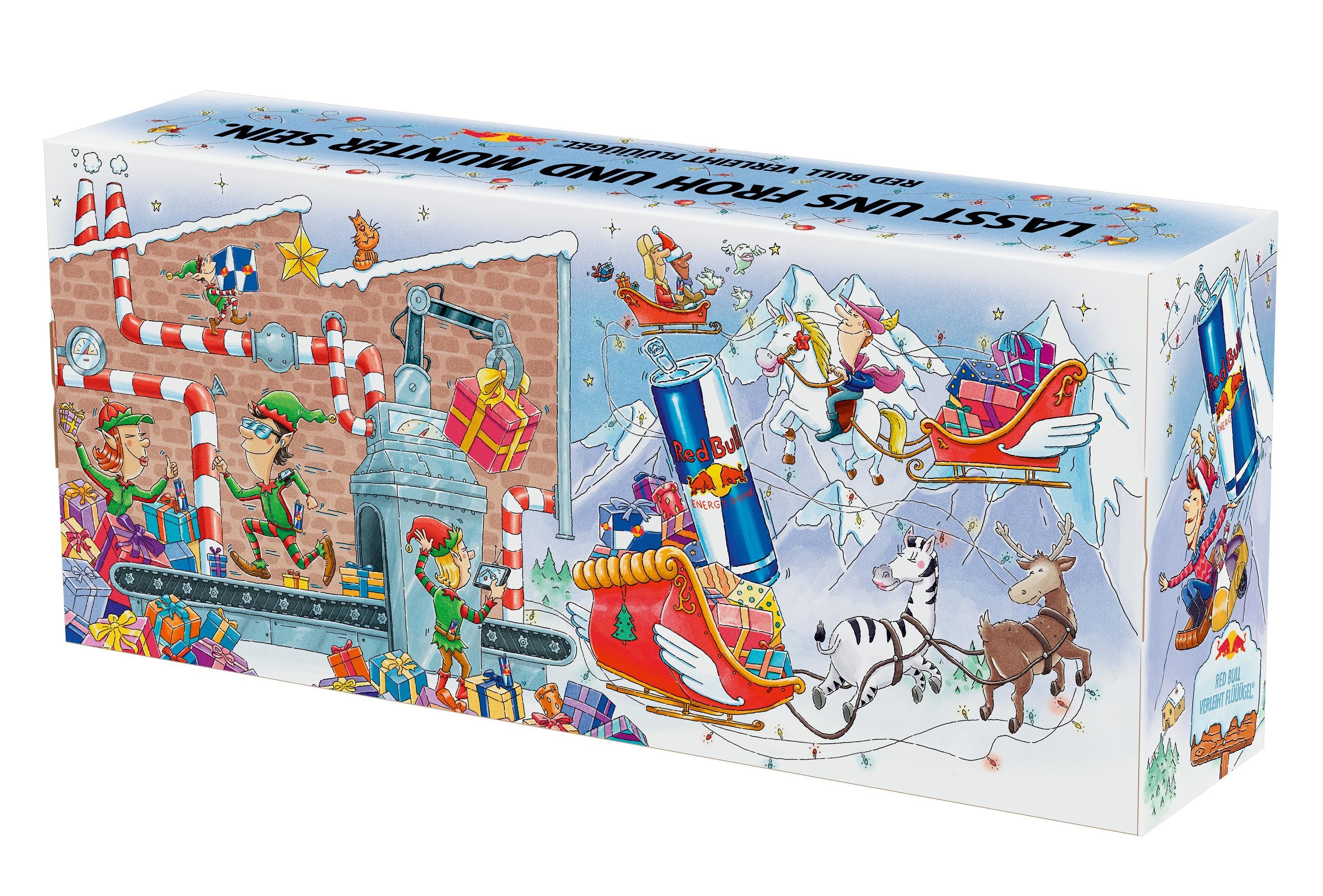 Red Bull Adventskalender 2026 mit 24 Dosen à 250 ml