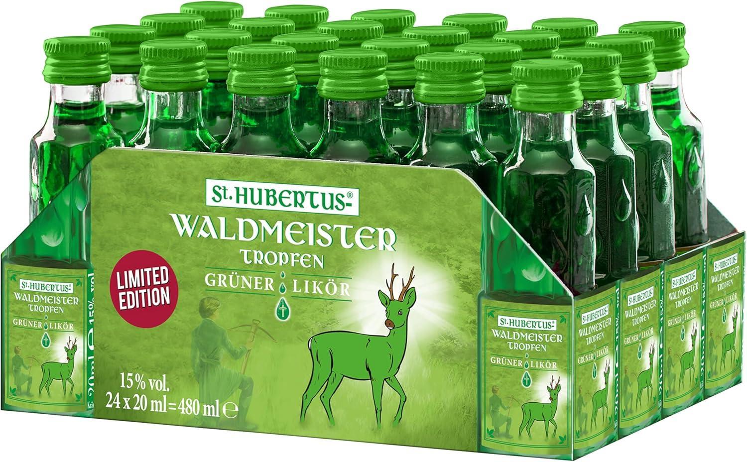 St. Hubertus Tropfen Waldmeister 15% - 24x0,02l Flaschen