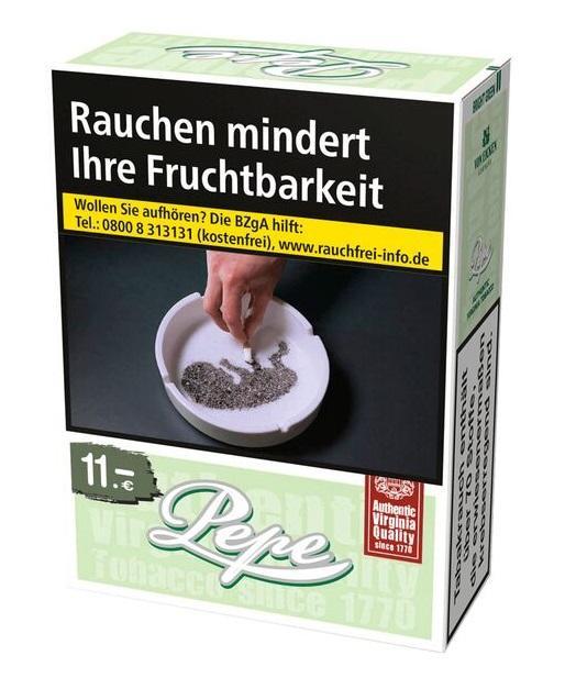 Pepe Bright Green Maxi XXL 11,00 EUR - 8 x 29 Zigaretten