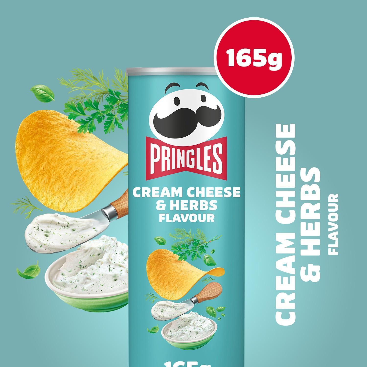 Pringles Cream Cheese & Herbs - 165g Dose