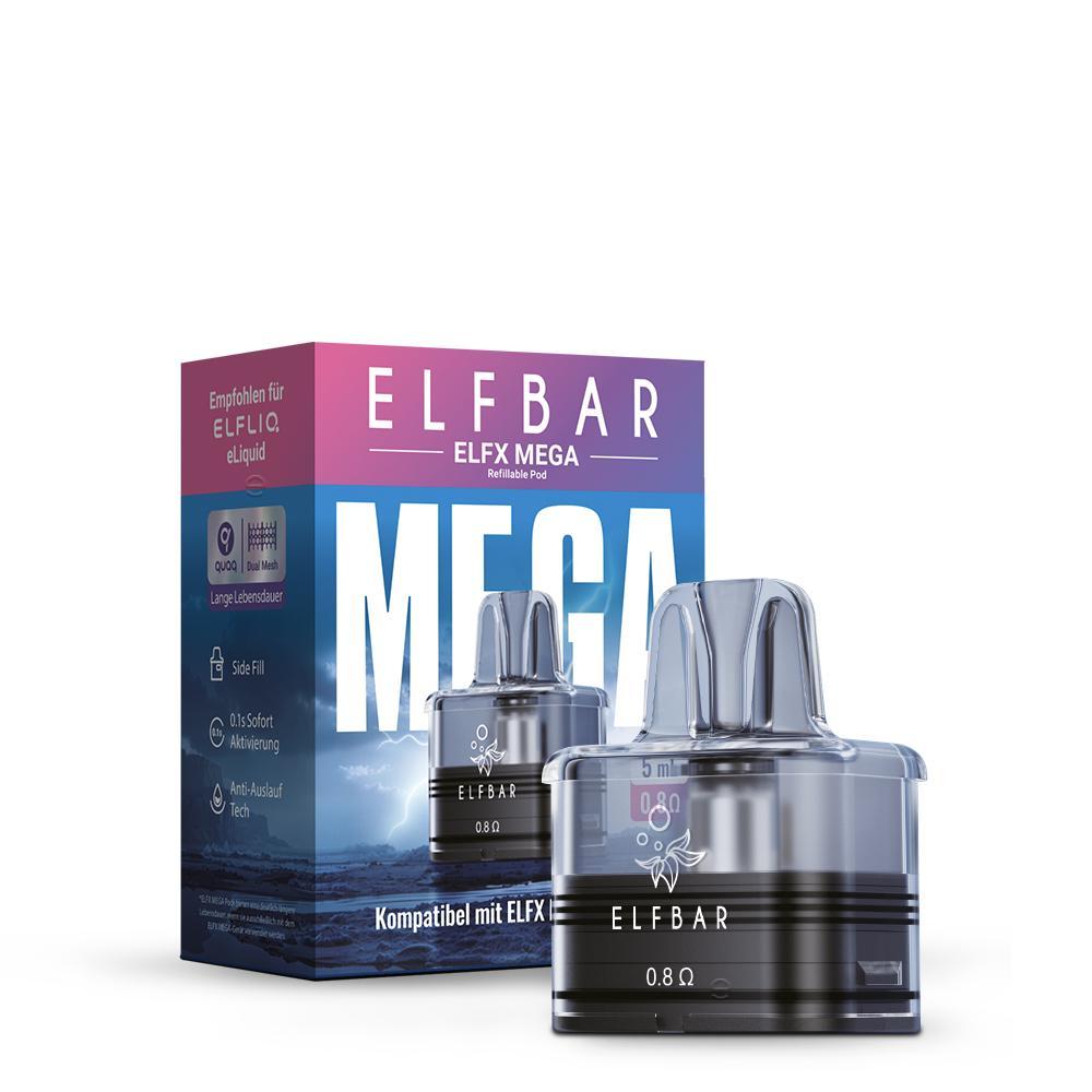 ElfBar ELFX Mega Leer Pod 5ml 0,8 Ohm - 10x1 Leerpods für ELFX Systeme