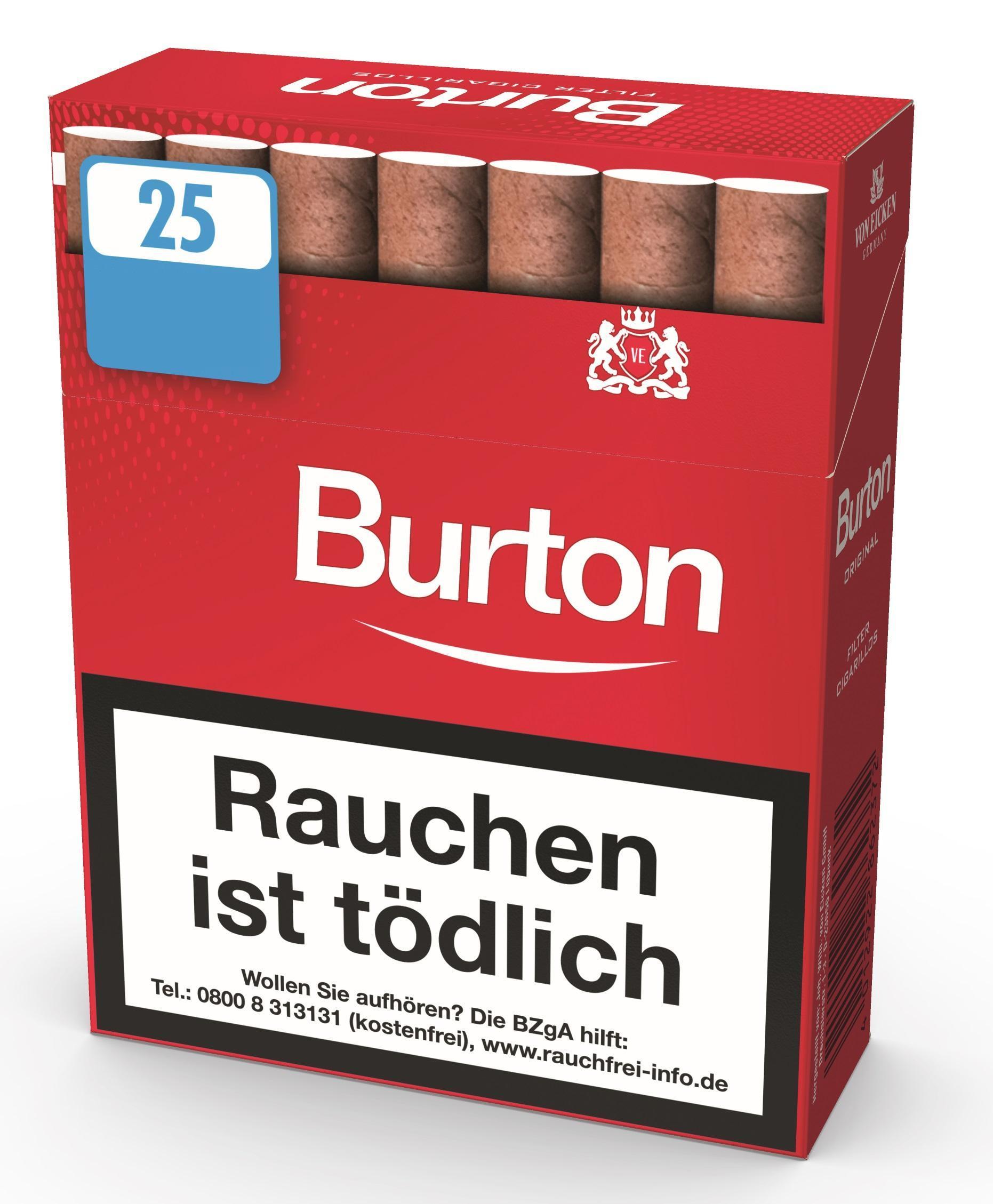 Burton Original Eco Cigarillos - 8 x 25 Cigarillos