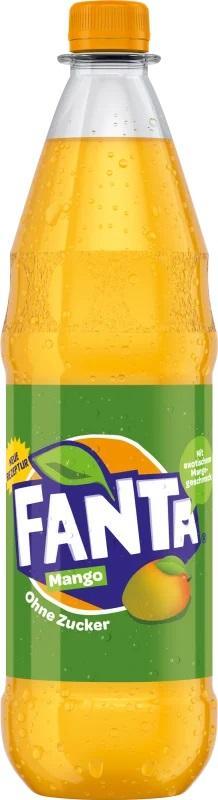 Fanta Mango Zero 12×1,0L Flasche im Mehrwegkasten