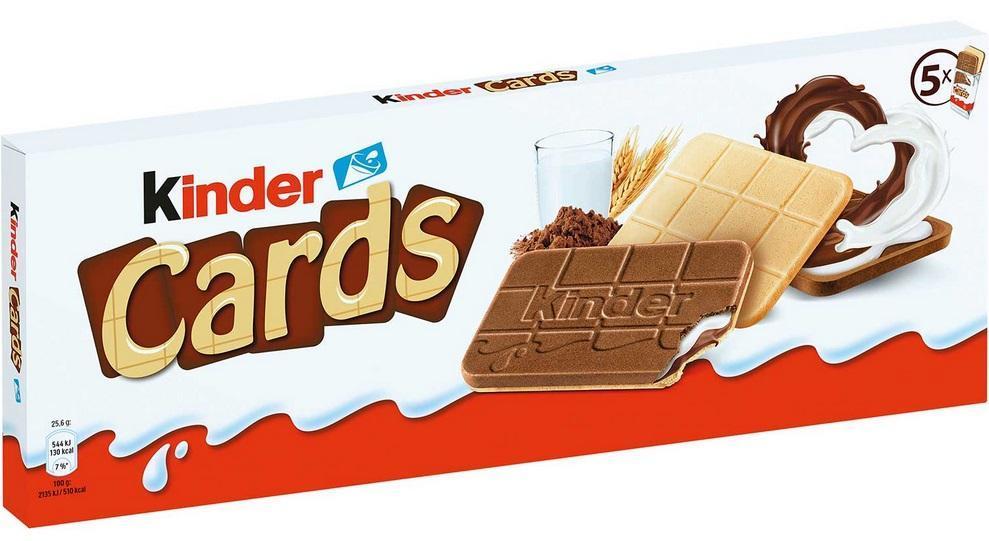 Ferrero Kinder Cards - 128g Packung