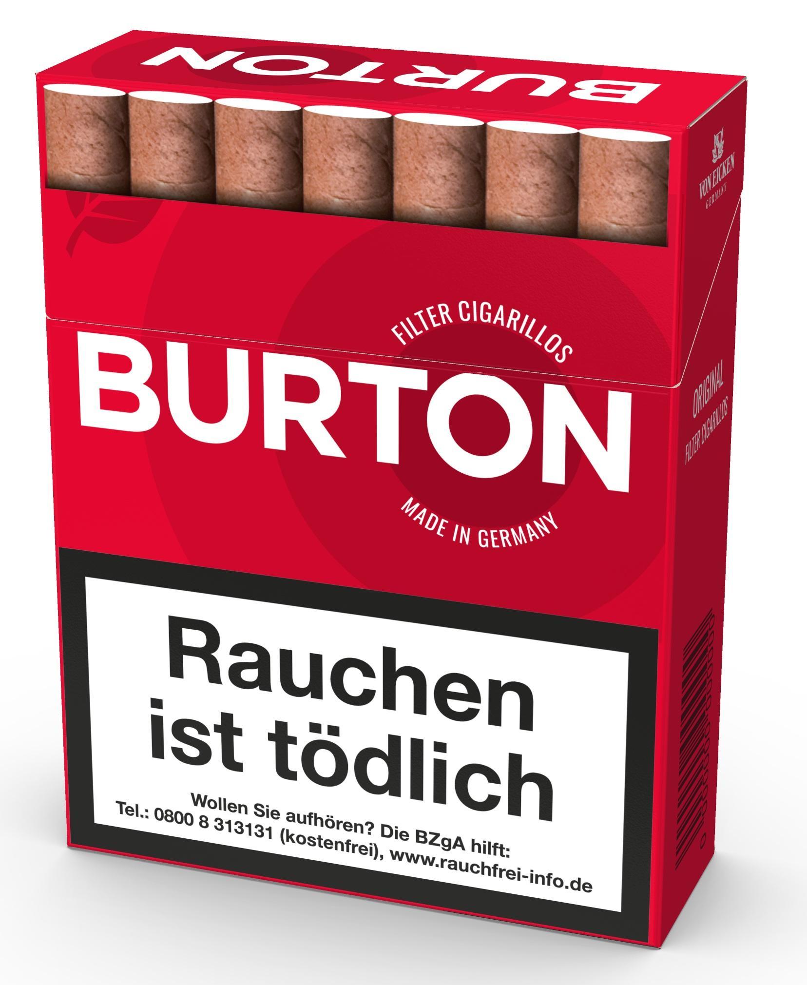 Burton Original Eco Cigarillos - 8 x 25 Cigarillos
