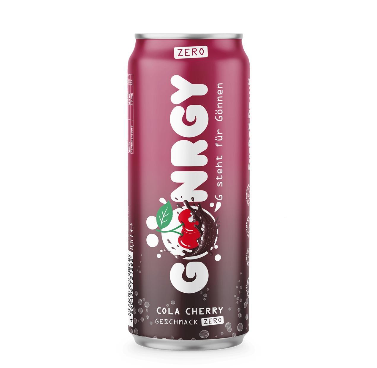 Gönrgy Energy Cola Cherry Zero - 24x0,5l Dose