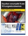 Pall Mall Classic Blue 8x28 Zigaretten à 9,90 EUR