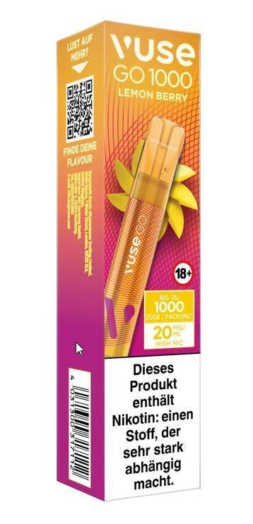 Vuse GO 1000 Lemon Berry 20 mg/ml - 1 Einweg Vape