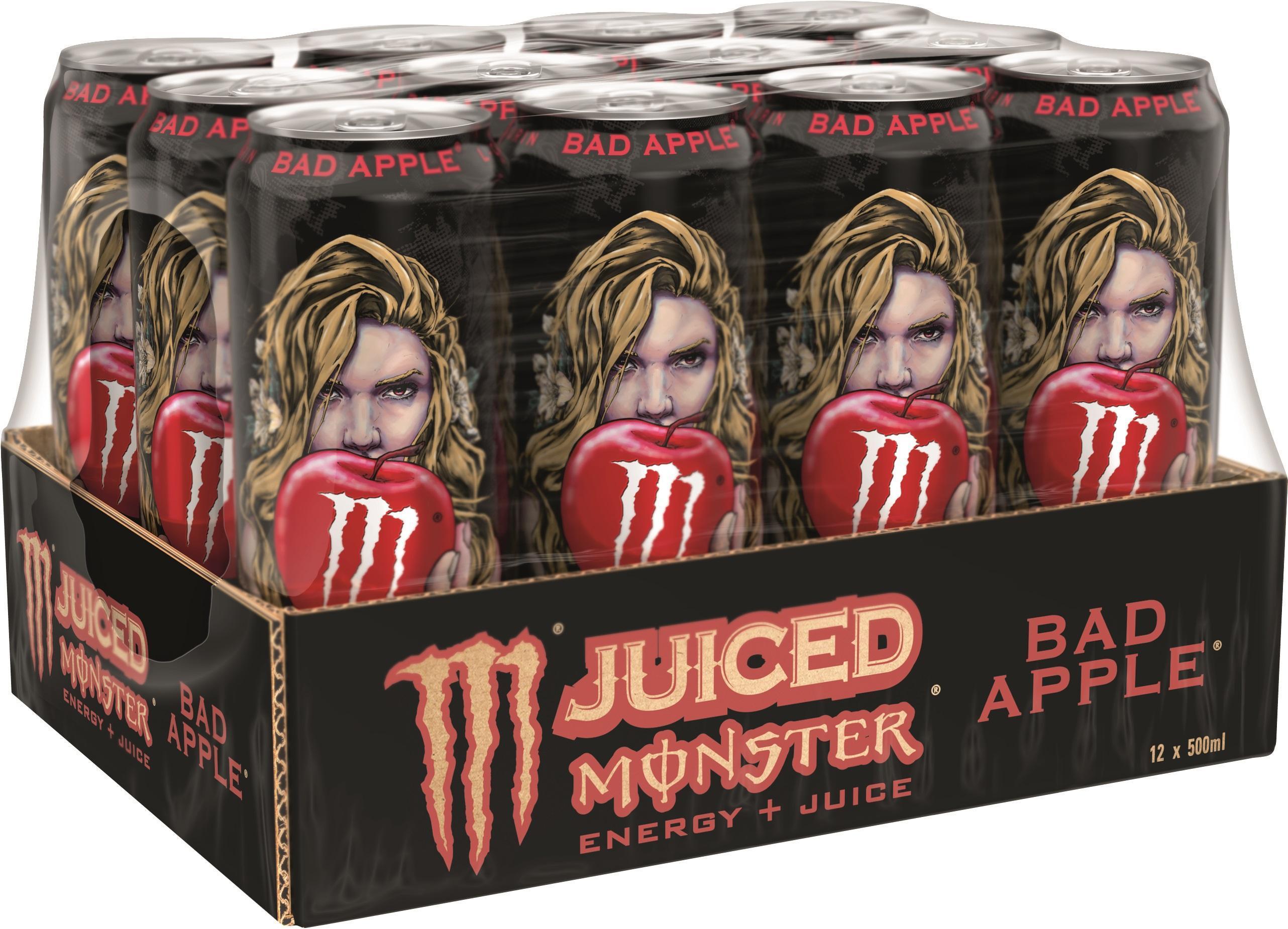 Monster Energy Juiced Bad Apple - 12 x 0,5l Dose