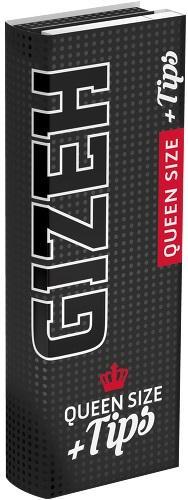 GIZEH Black Queen Size + Tips - 1 x 26 Stück