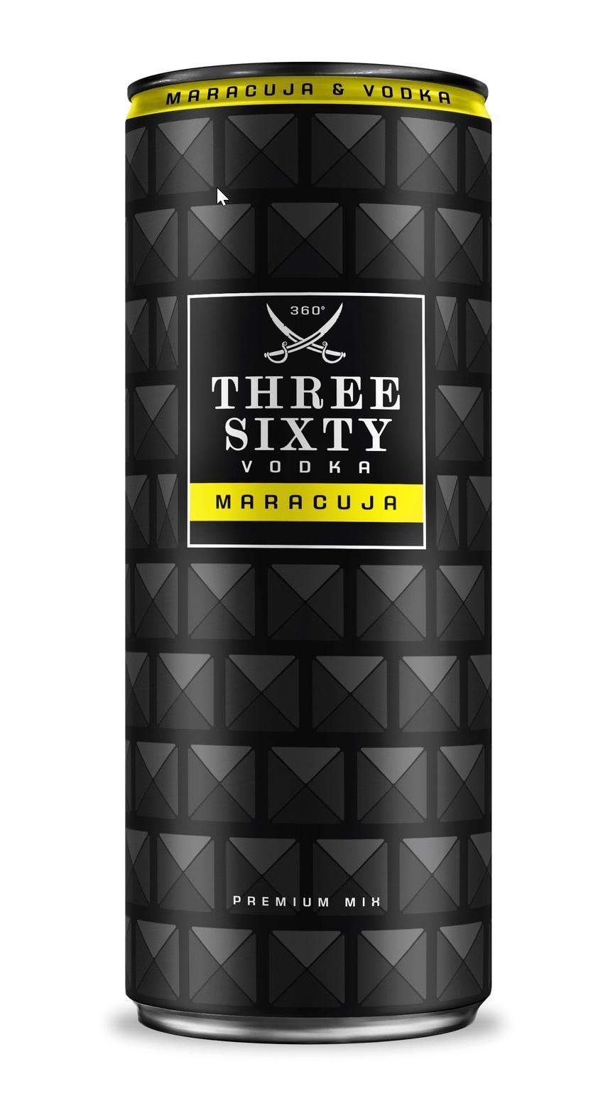 Three Sixty Vodka Maracuja 10% 12 x 0,33l DPG Dosen