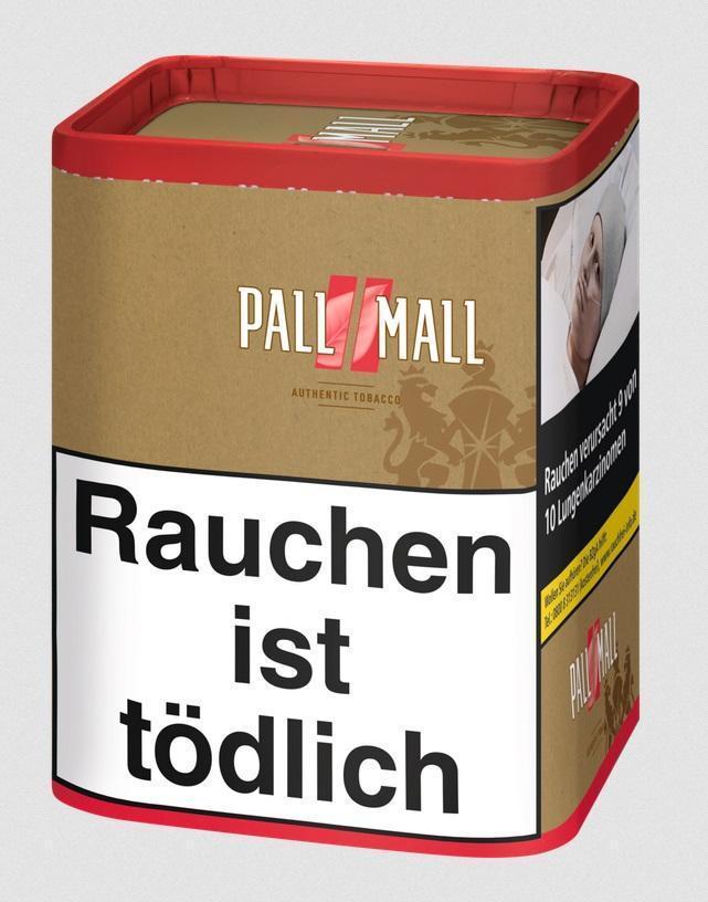 Pall Mall Authentic Red Tobacco XXL - 71g Dose á 24,95 EUR
