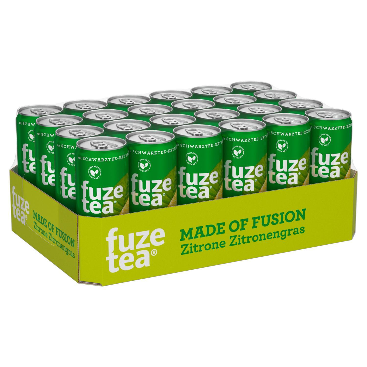 Fuze Tea Schwarzer Tee Zitrone - 24 x 0,33l Dose