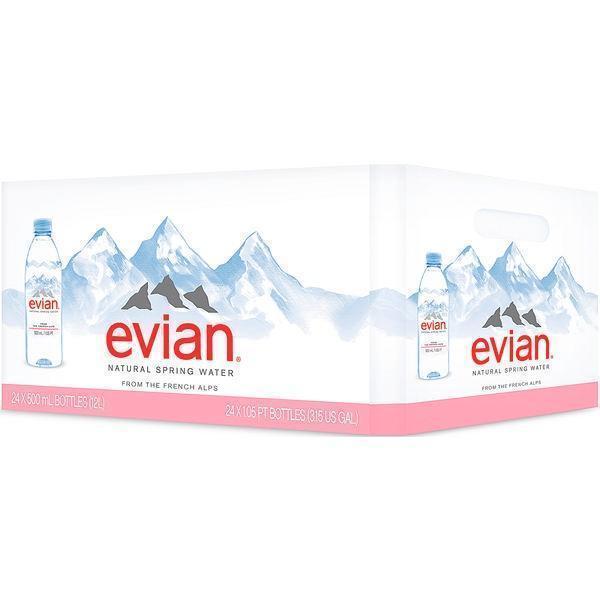 Evian natürliches Mineralwasser - 24 x  0,5l Flasche