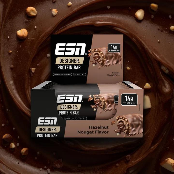 ESN Designer Bar Proteinriegel Hazelnut Nougat - 12x45g Riegel