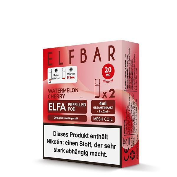 ElfBar ELFA Pods Watermelon Cherry 20mg - 10 x 2 Pods