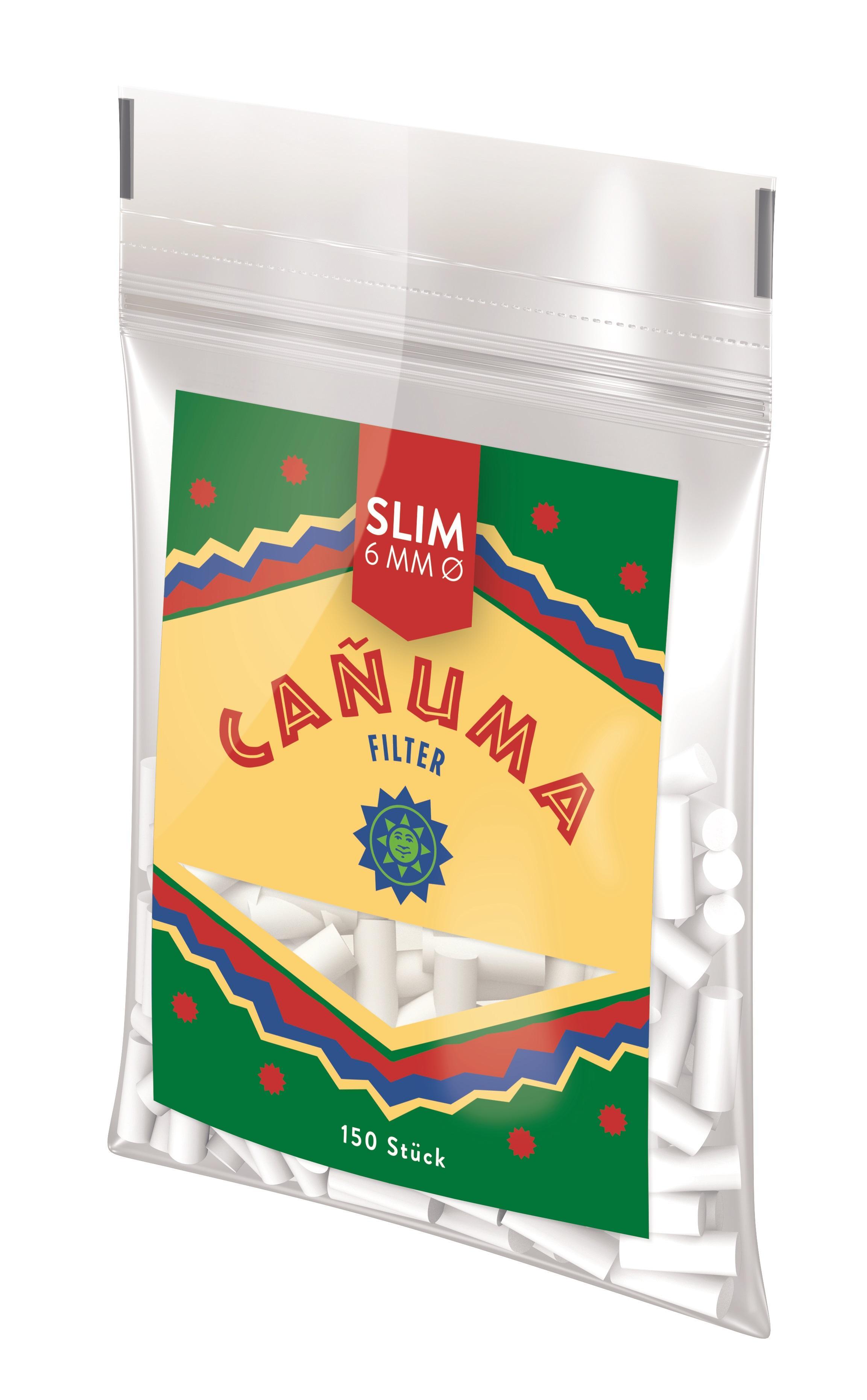 Canuma by Rizla 6 mm Slim Filter - 25x150 Stück