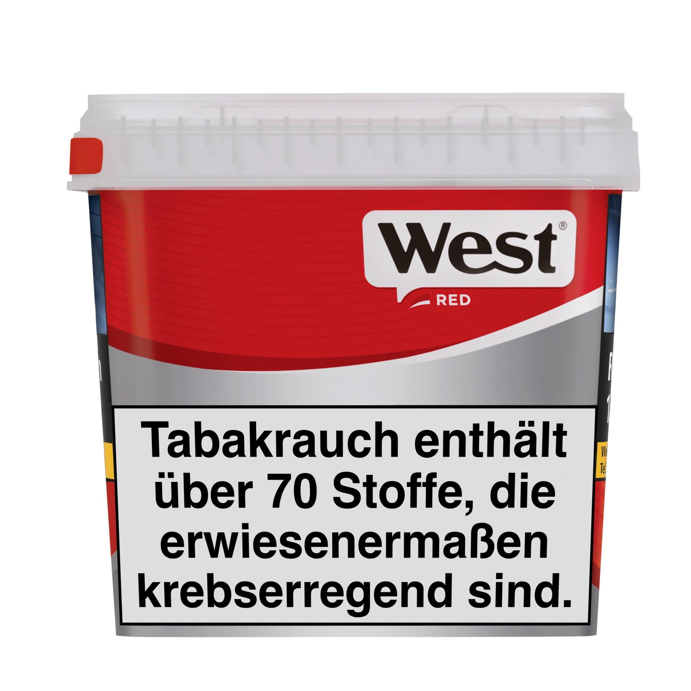West Red Volumen Tobacco Titan Box 265g - Feinschnitt-Volumentabak für Stopfgeräte