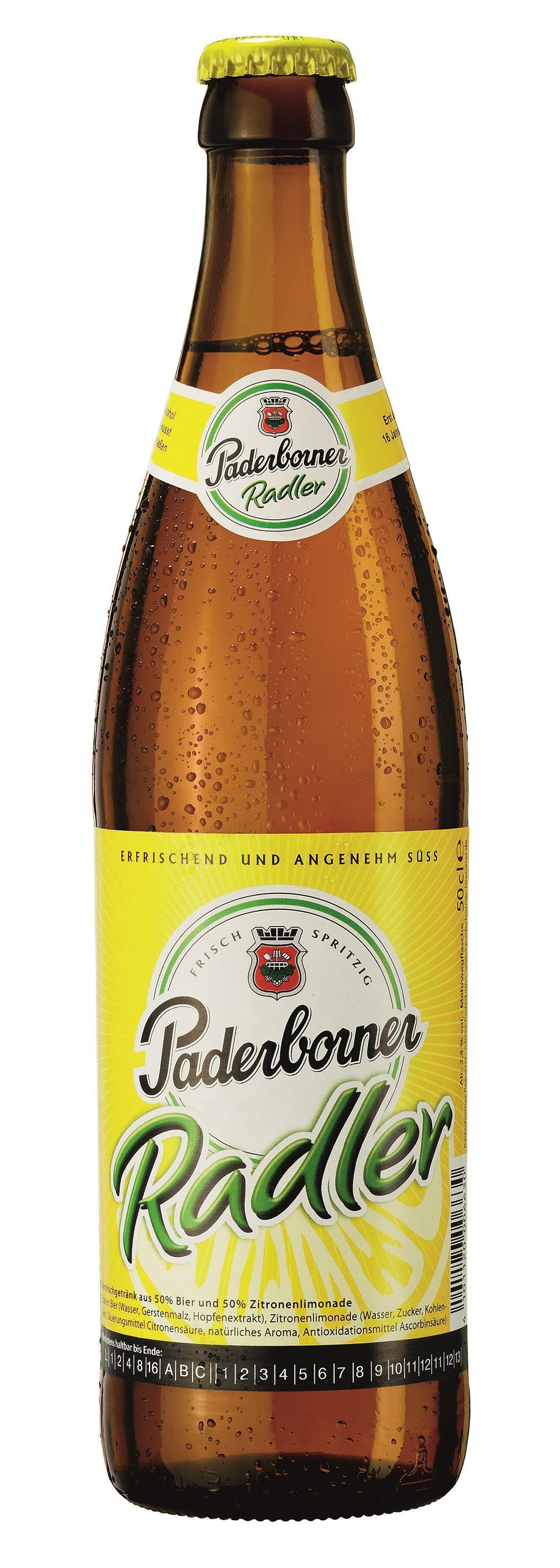 Paderborner Radler 24 x 0,5l Flasche (MHD 31.03.2026)