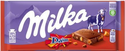Milka & Daim 100g Tafel