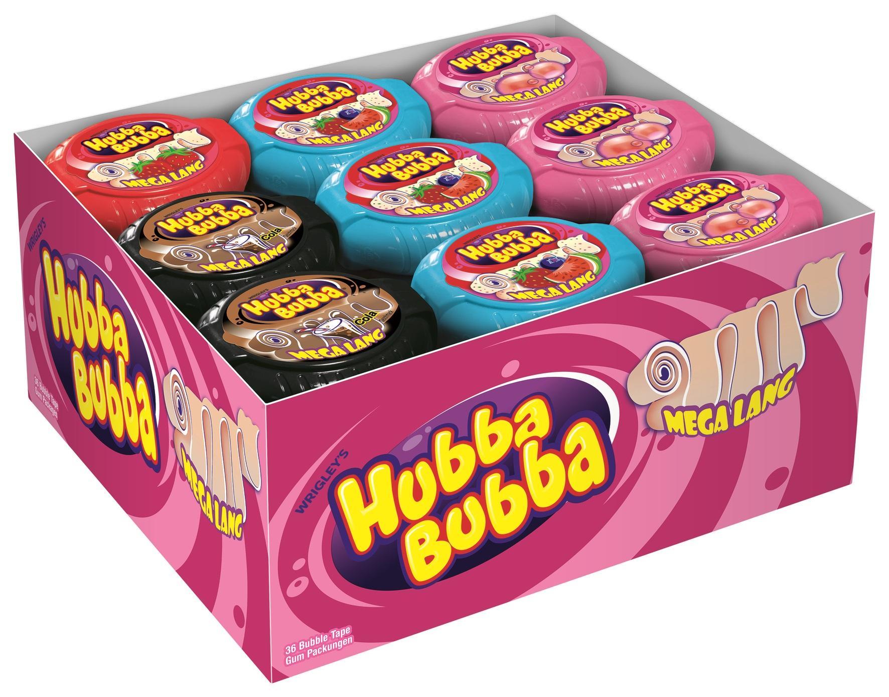 Hubba Bubba B-Tape Mix-Display - 36 x 56g Packung