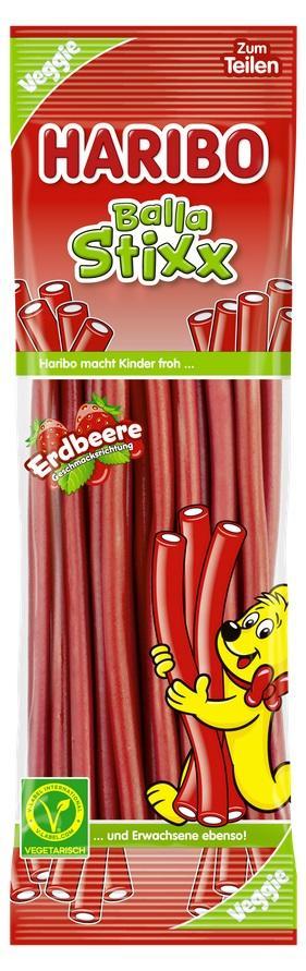 Haribo Balla Balla Stixx Erdbeere - 200g Beutel