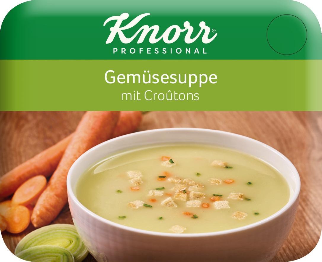 KLIX Knorr Gemüsesuppe mit Croutons - 20 Becher