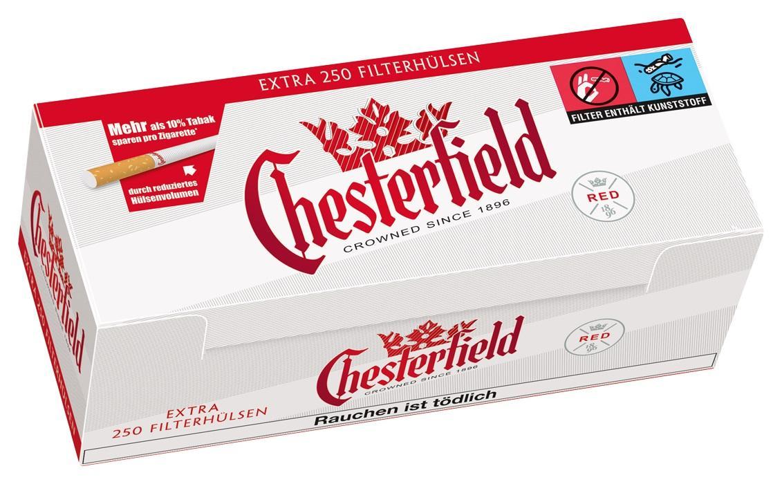 Chesterfield Extra Red Hülsen - 4 x 250 Stück