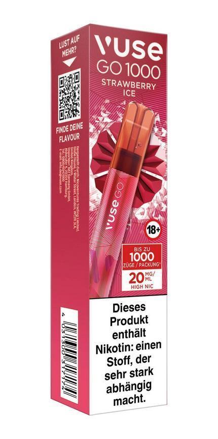Vuse GO 1000 Strawberry Ice 20 mg/ml - 1 Einweg Vape