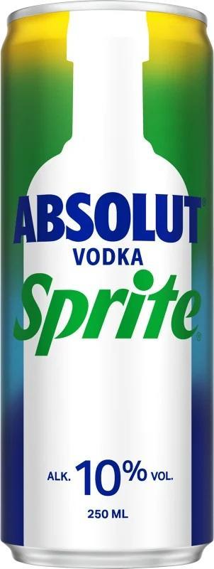 Absolut Vodka & Sprite 10% - 12x0,33l Dosen