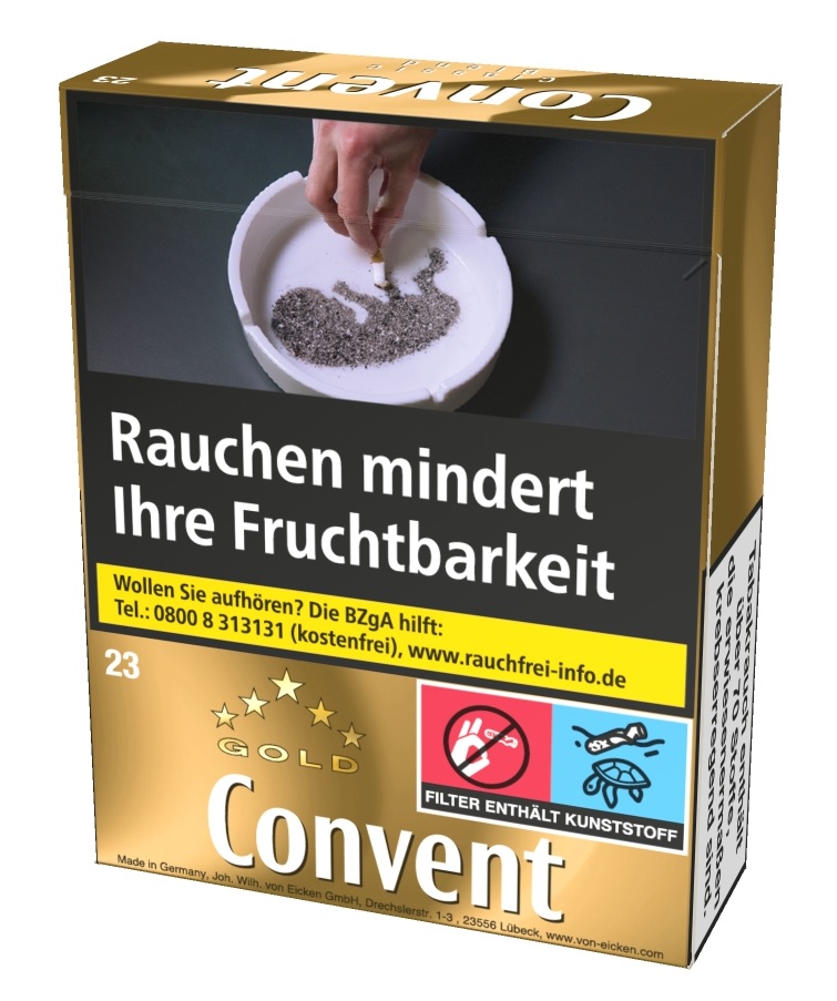 Convent Gold Big Box 6,90 EUR - 8 x 23 Zigaretten