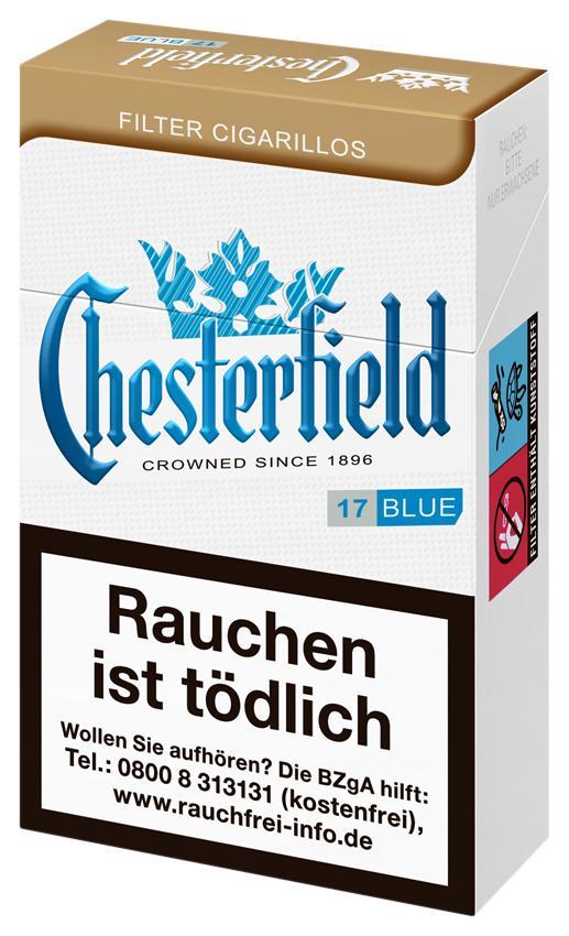 Chesterfield Blue King Size 10x17 Zigaretten á 3,00 EUR
