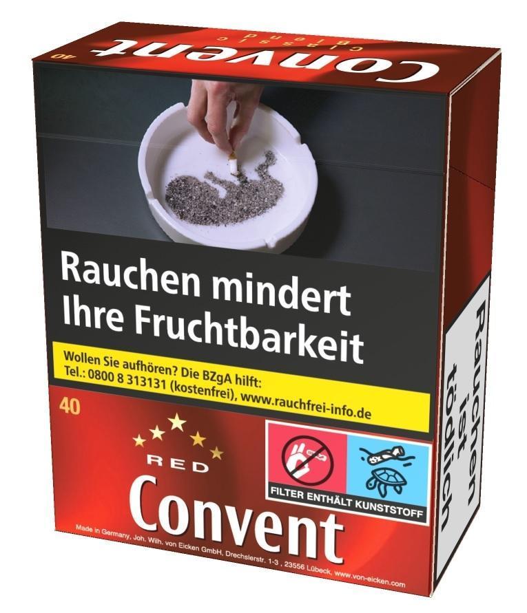 Convent Red - 4 × 40 Zigaretten á 12,20 EUR